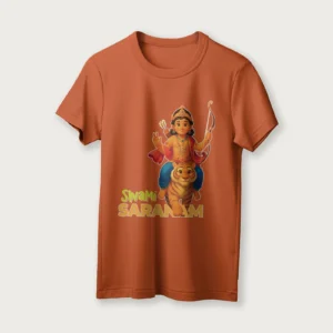 Swami Saranam | English | Unisex T-Shirt | 100% Cotton | Regular Fit | Spiritual Graphic Tee | D1